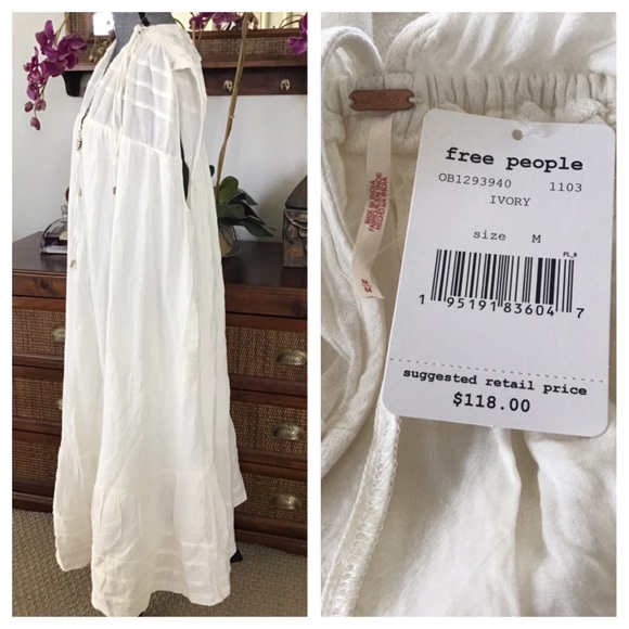 Free People In The Mood For This Midi Dress.  NWT. - Picture 5 of 9